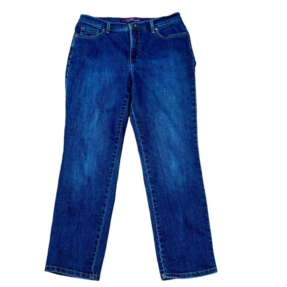 Gloria Vanderbilt Amanda Jeans Women's Size 10 Short W31 L27.5 Mid Rise Stretchy - Picture 1 of 4
